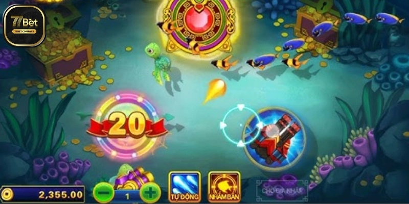 Bắn Cá Thần Tài 77Bet - Trò chơi làm giàu của dân săn cá 2 Choi game Ban Ca Than Tai 77Bet