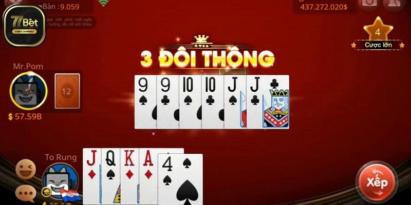 Tiến Lên Miền Nam 77Bet - Sân chơi đẳng cấp cho dân cờ bạc 2 Choi Tien Len Mien Nam 77Bet